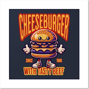 Cheese burgers Posters and Art